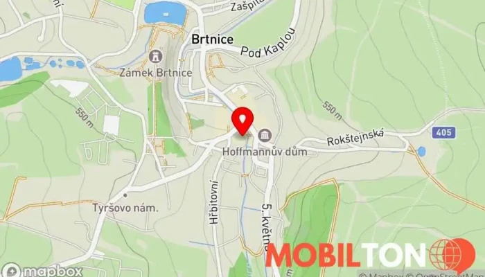 mapa Radniční restaurace Restaurace v nám. Svobody 379