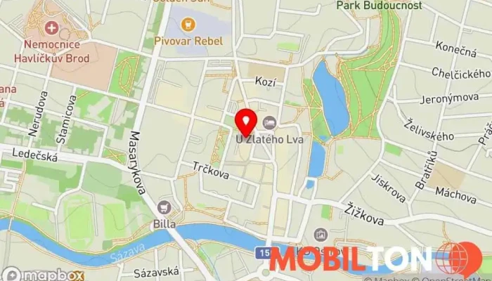 mapa Rebel Na Rynku Restaurace v Havlíčkovo nám. 51