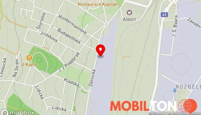 mapa ReFresh Bistro, Děčín I. - koncept školního bistra Bistro v Letná