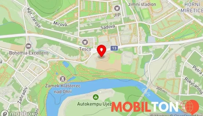 mapa ReFresh Bistro, Klášterec - koncept školního bistra Bistro v Chomutovská 459
