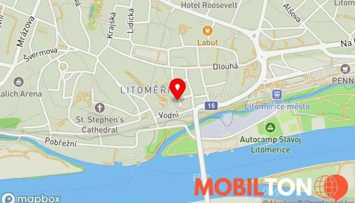 mapa ReFresh Bistro, Litoměřice - koncept školního bistra Bistro v Jezuitská 1/22