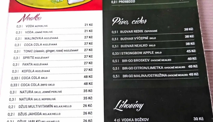 Restaurace -    Pizzerie Na Hrazi Menu - Ke Hrázi 76