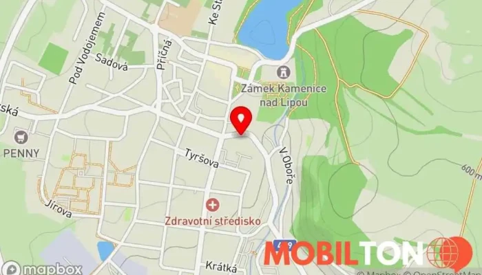 mapa Restaurace a penzion Olga Restaurace v Štítného 17