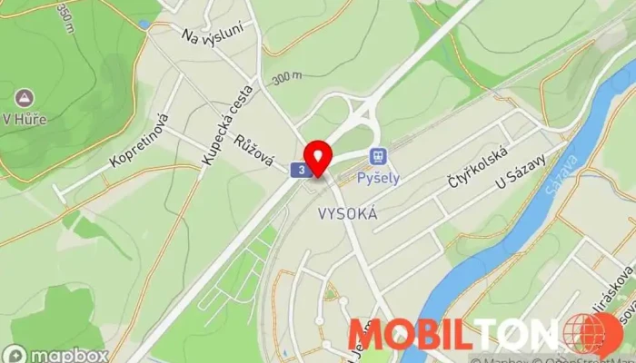 mapa Restaurace a penzion Pyšelka Restaurace, Ubytování pod střechou, Odpočívadlo v Vysoká Lhota