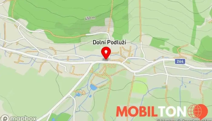 mapa Restaurace a Penzion Schellberger Restaurace, Penzion v Dolní Podluží