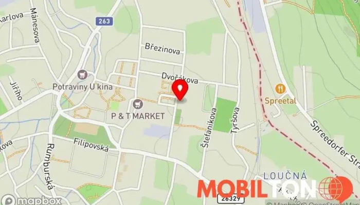 mapa Restaurace Bílý Dům Restaurace v Starý Jiříkov