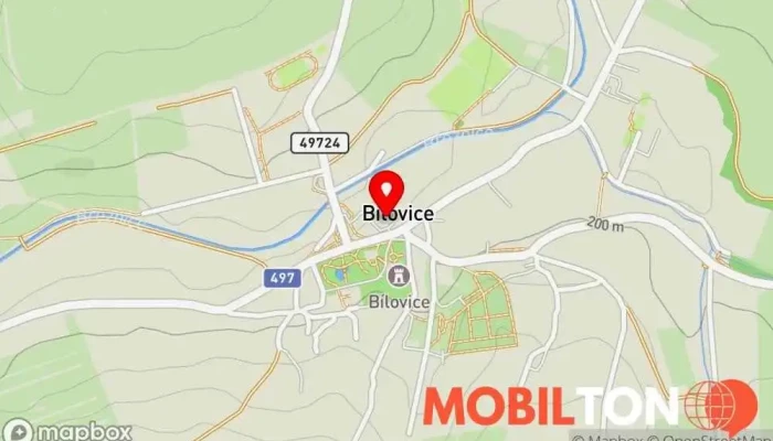 mapa Restaurace Centrál U Zlatého Kozla Restaurace v Bílovice