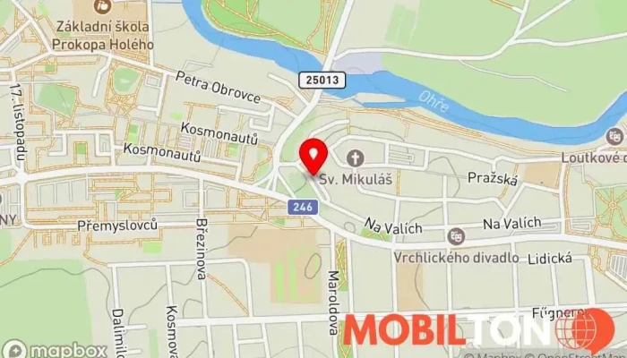 mapa Restaurace Černý kůň Irská restaurace v Na Valích 330