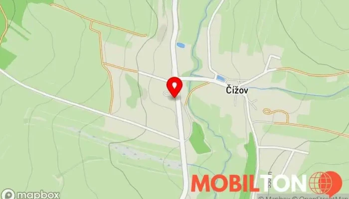 mapa Restaurace Čížov Restaurace v Čížov-Jihlava 1