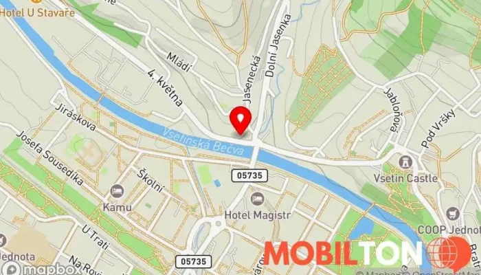 mapa Restaurace DK 