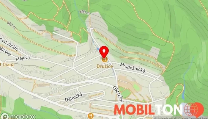 mapa Restaurace družice Hospoda v Hornická
