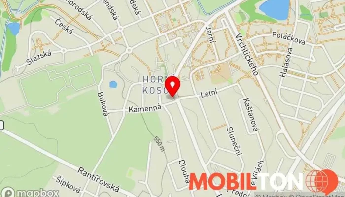 mapa Restaurace Formanská pošta Restaurace v Za Poštou 100
