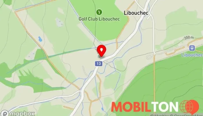 mapa Restaurace Golf klub (Agrobar) Restaurace v Teplická 274