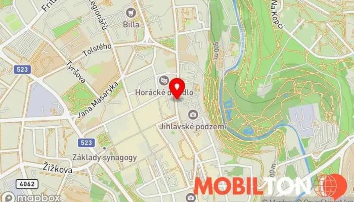mapa Restaurace Guesto Restaurace v Křížová