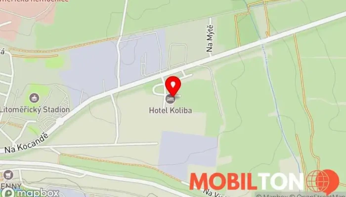 mapa Restaurace Koliba Restaurace v Českolipská 2100