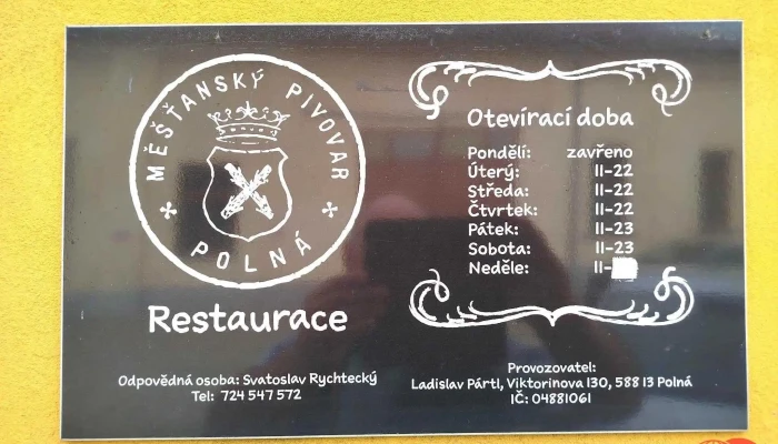 Restaurace Mestansky Pivovar Polna Menu - Viktorinova 130