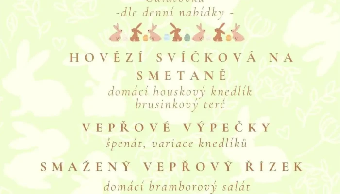 Restaurace Motogrill -  Menu - Hněvkovice 148, E65