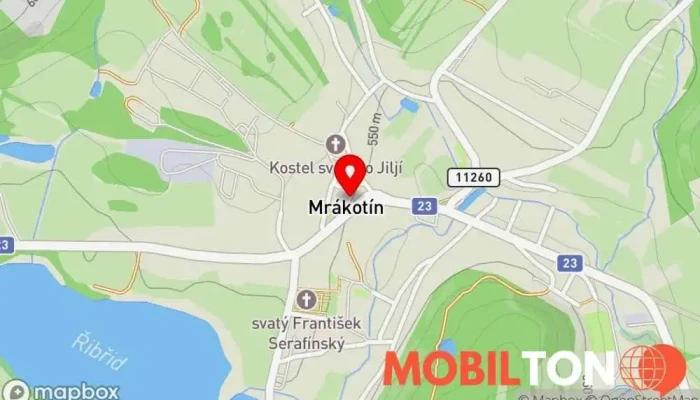 mapa Restaurace Na Kovárně Restaurace v Mrákotín