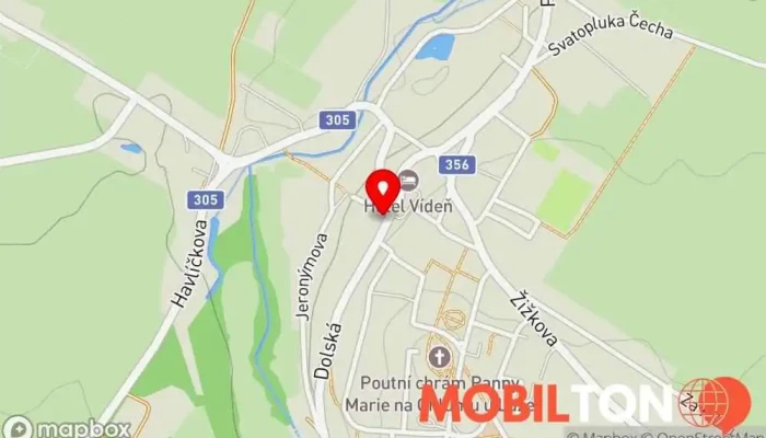 mapa Restaurace Na Kovárně Restaurace v nám. Plukovníka Josefa Koukala 22