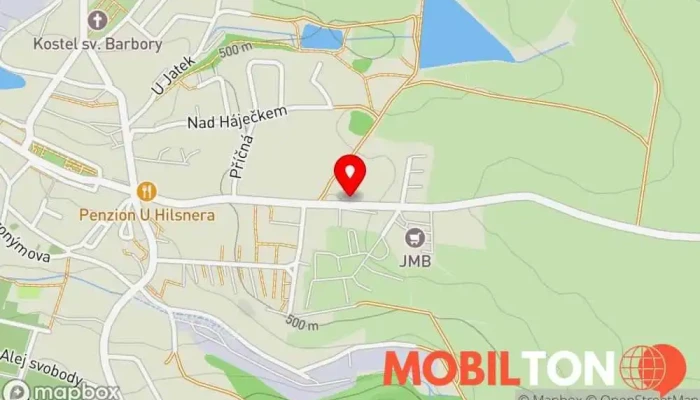 mapa Restaurace Na Krajzontě Restaurace v Palackého-Polná