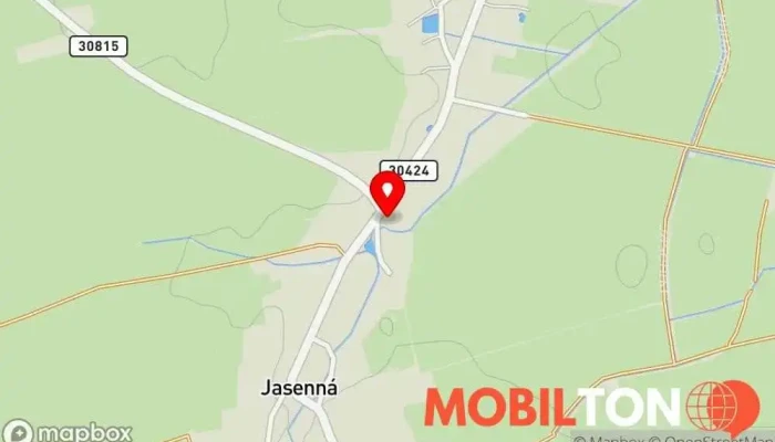 mapa Restaurace Na Křižovatce Restaurace v Jasenná