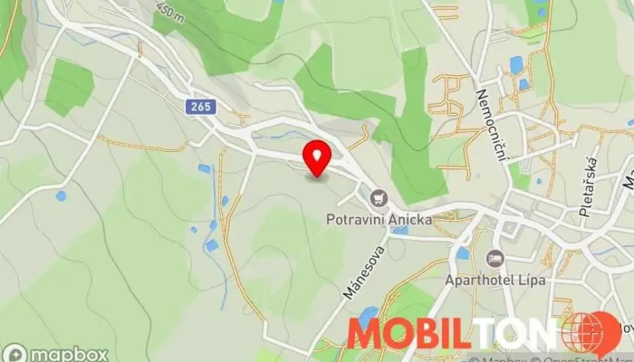 mapa Restaurace na Pile a penzion Krásný Buk Krásná Lípa Penzion v Krásná Lípa