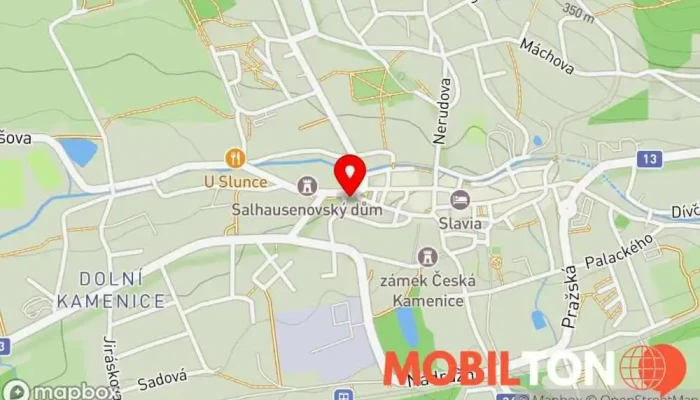 mapa Restaurace Na Ráně Restaurace v Dvořákova 49
