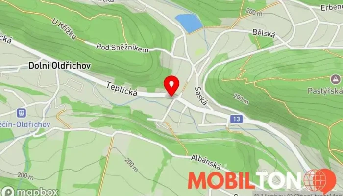 mapa Restaurace Na Růžku Restaurace v 13 151