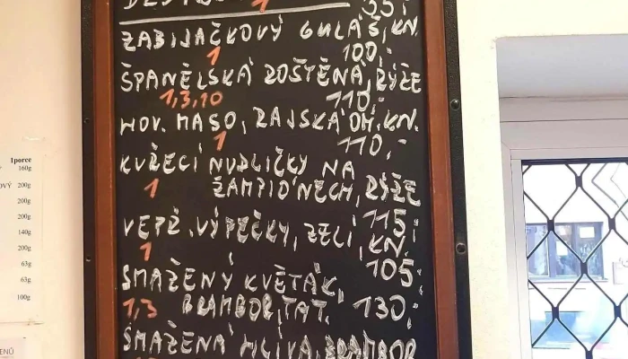 Restaurace Na Ruzku Menu - Sedláčkova 45