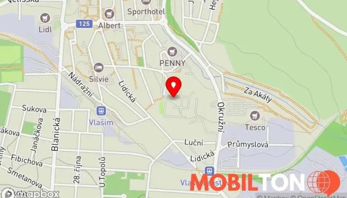 mapa Restaurace Na Vývoji Restaurace v Havlíčkova 1135