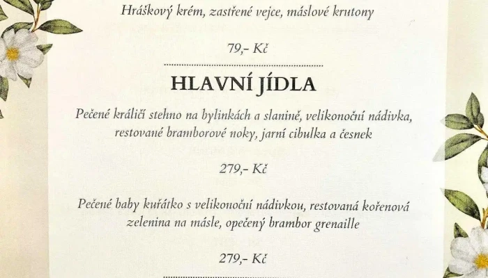 Restaurace Na Vyvoji Menu - Havlíčkova 1135