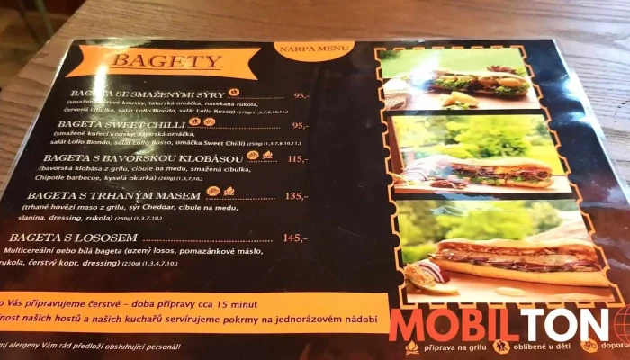 Restaurace Narpa -  Menu - Masarykovo Nám. 317