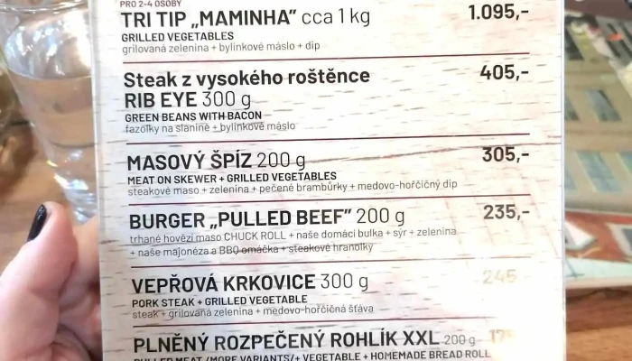 Restaurace Pod Lampou V Teplicich V Sanove Menu - Lípová 337/10