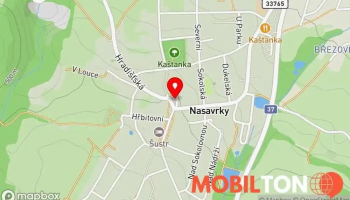 mapa Restaurace pod Lipou Restaurace v Náměstí 77