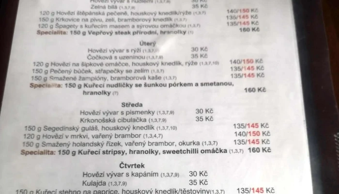 Restaurace Pod Lipou -  Hledam - Náměstí 77