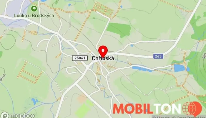mapa Restaurace Radnice Restaurace v Chřibská