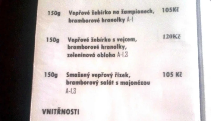 Restaurace Radnice - Rouchovany