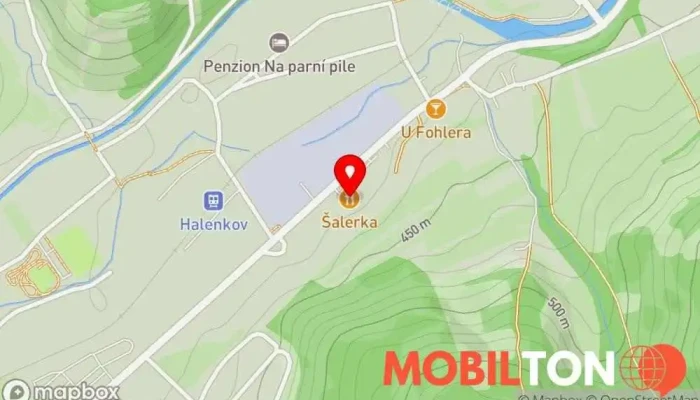 mapa Restaurace Šalerka Restaurace v Halenkov