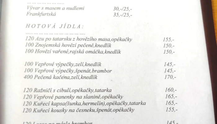 Restaurace Salerka Hodnoceni - Halenkov
