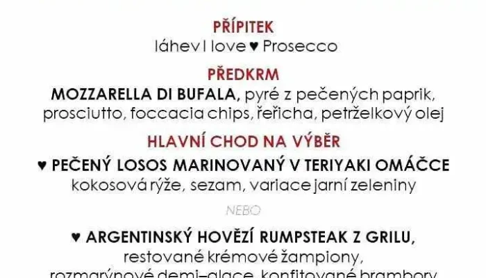 Restaurace Schodky -  Menu - Masarykova 90