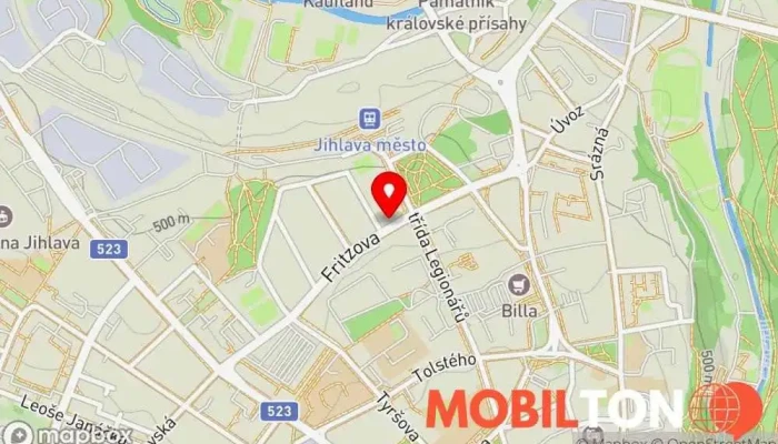 mapa Restaurace Smíchovská Restaurace v Tř. Legionářů 15