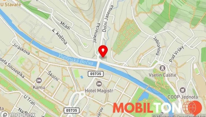 mapa Restaurace Snaha - Prostřední Šenk Restaurace v Palackého 167