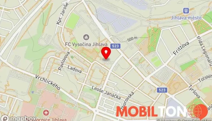 mapa Restaurace Spartak Česká restaurace v 50, Erbenova 2651