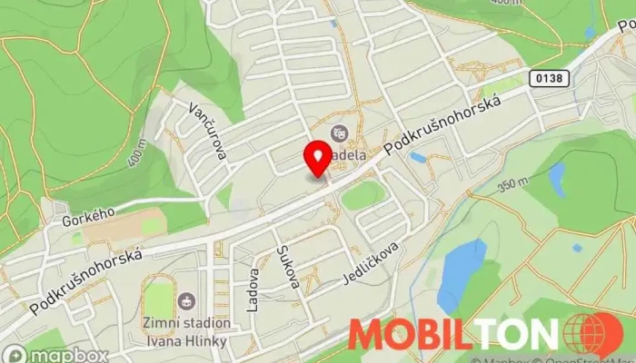 mapa Restaurace Srdcovka Osada Litvínov Restaurace, Bar v Horní Litvínov