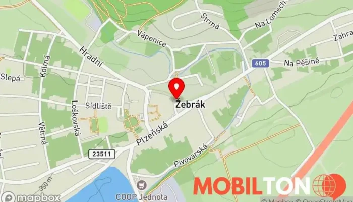 mapa Restaurace U Českého Lva Restaurace v Náměstí 100