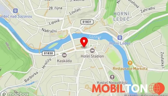 mapa Restaurace U Havla Bar v Husovo nám. 141
