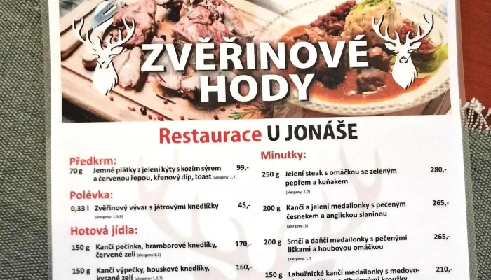 Restaurace U Jonase Palackeho Nam 136 - Palackého Nám. 136
