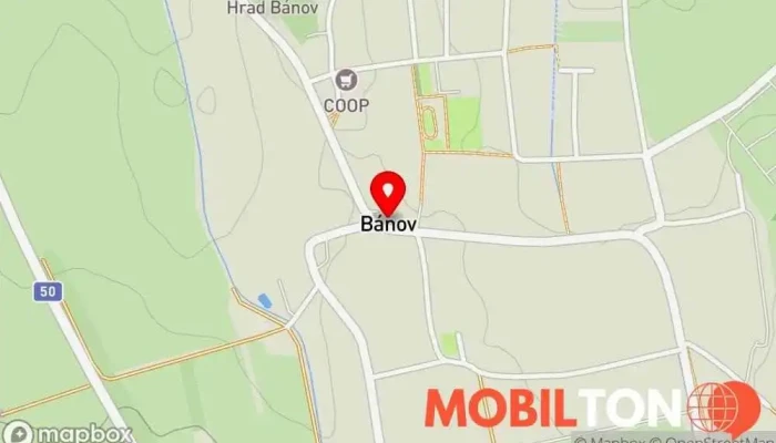 mapa Restaurace U Koníka Restaurace v Bánov