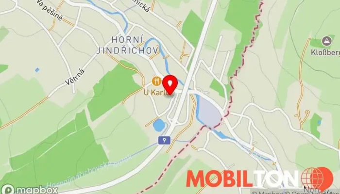 mapa Restaurace U Lišáka Restaurace v Na Pěšině 48