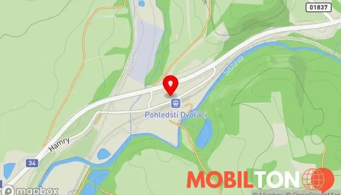 mapa Restaurace U Panských - Ubytovací Pokoje Restaurace v Hamry 1600